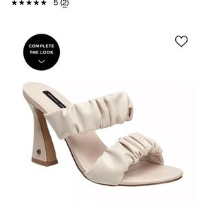 ruched heel sandals